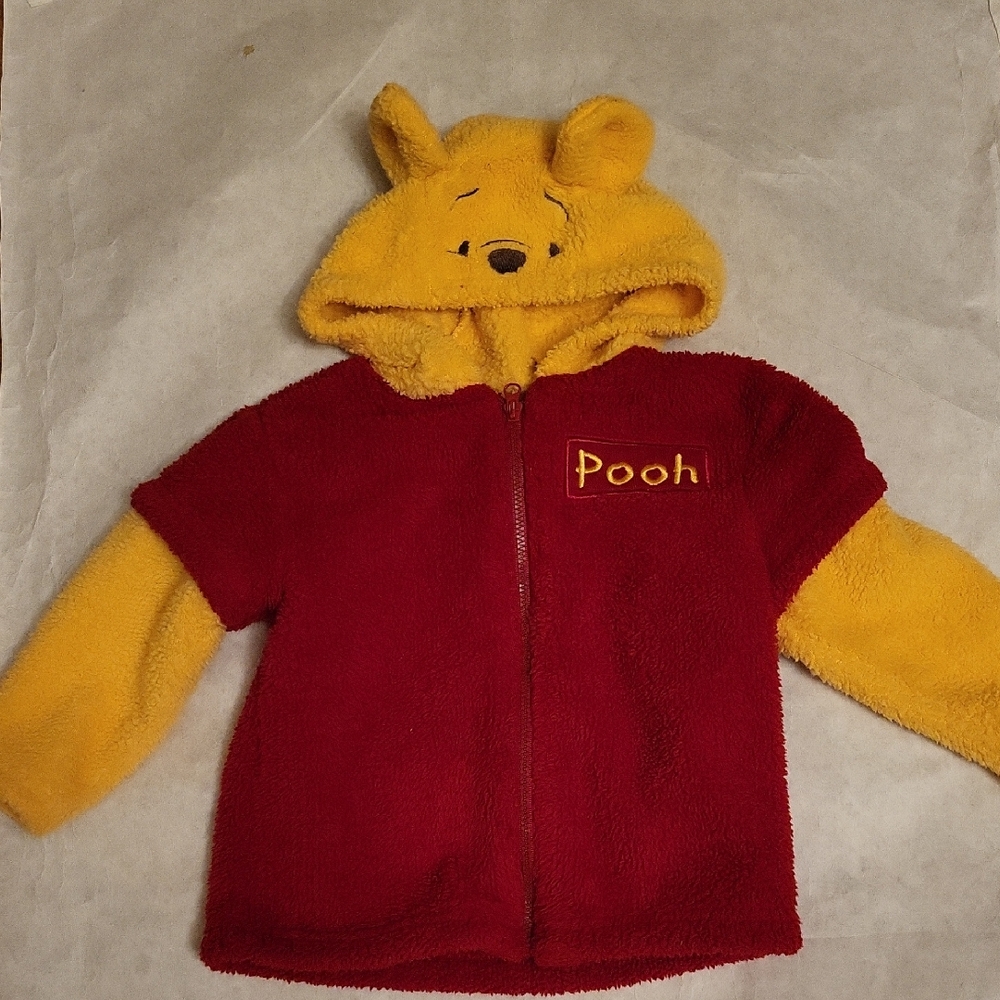 Disney Winnie The Pooh fuzzy hooded sweater